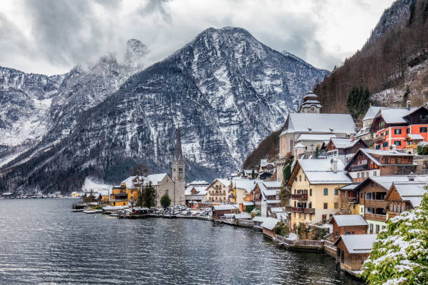 istock Hallstatt mountain village 1074275884