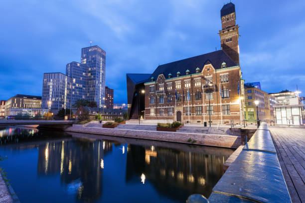 istock Panorama of Malmo at night 1074280464
