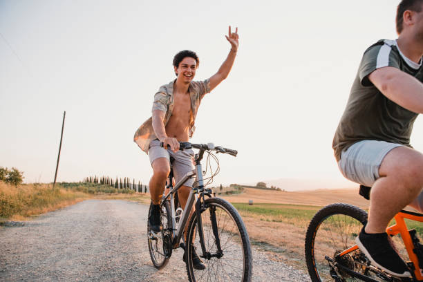 istock Boys Racing on Bikes in Tuscany 1074282092