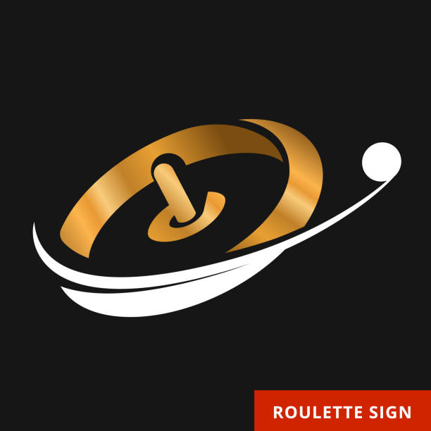 знак рулетки. логотип вектора. - roulette roulette wheel wheel isolated stock illustrations