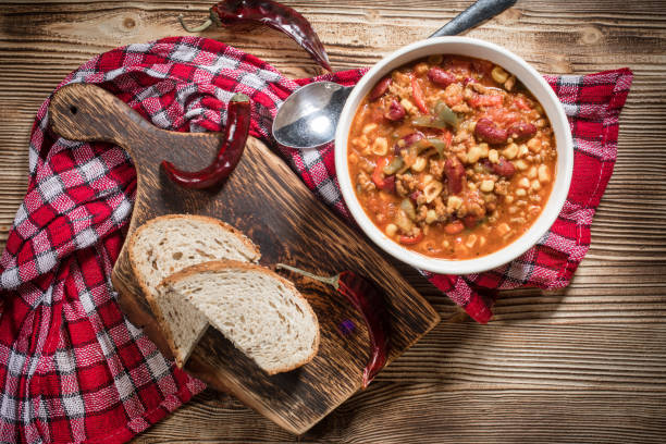 istock Mexican chili with meat. 1074285048