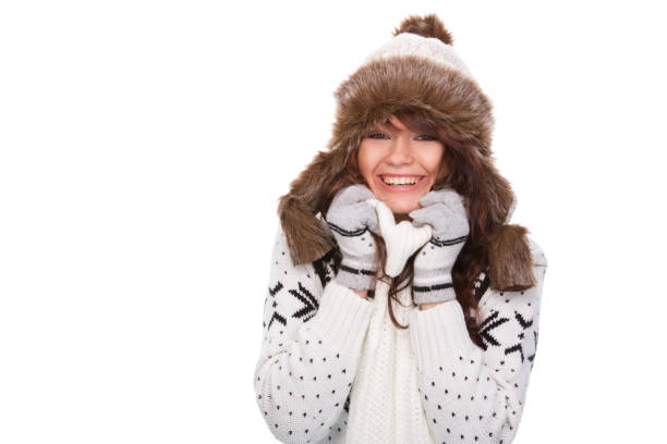 istock Cute woman in winter outfit 1074286230