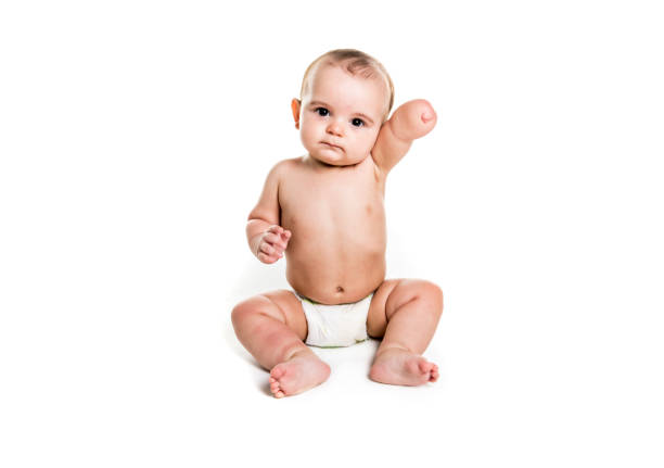 istock The Baby boy portrait on white background 1074289740
