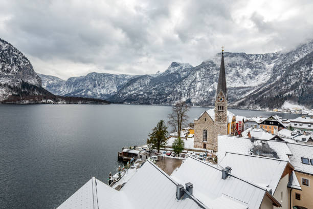 istock Hallstatt mountain village 1074293240