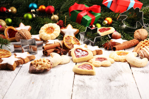 istock Baking christmas cookies. Typical cinnamon stars bakery for xmas with ingredients. 1074299950