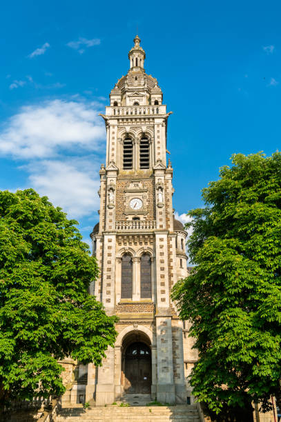 Angers, France: Saint Maurice Cathedral of Angers, built between the 11th and 16th Centuries, classified in 1862 as a national monument for its mixture of Romanesque and Gothic architecture.