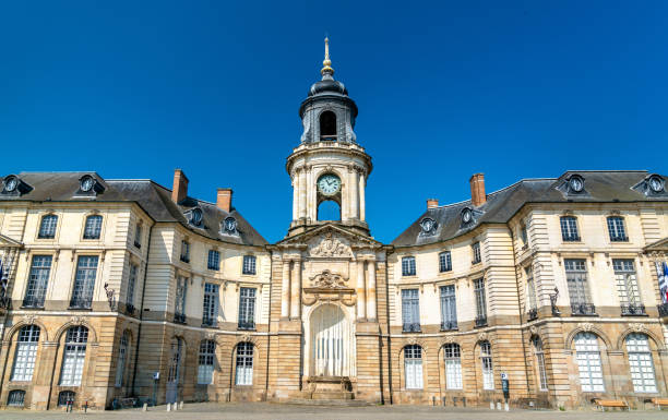 The town hall of Rennes in France The town hall of Rennes in Brittany, France ille et vilaine stock pictures, royalty-free photos & images