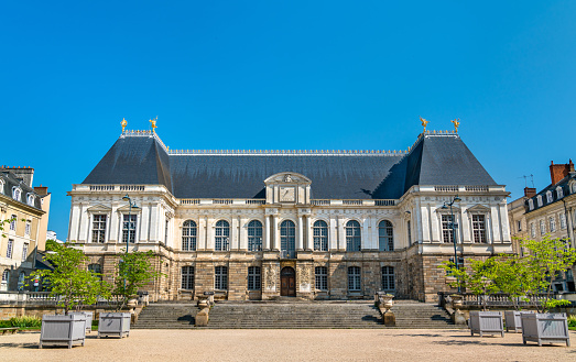 Palace of Parliament of Brittany in Rennes, the Ille-et-Vilaine department of France