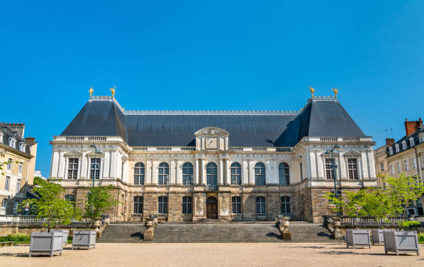 Palace of Parliament of Brittany in Rennes, France Palace of Parliament of Brittany in Rennes, the Ille-et-Vilaine department of France rennes france photos stock pictures, royalty-free photos & images