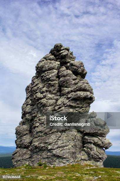 Stone Pillar Is A Miracle Of Nature Arisen From The Ageold Weathering Stock Photo - Download Image Now