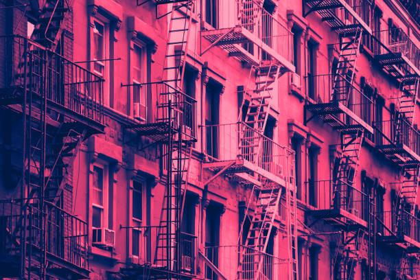 Buildings with Fire Escape Ladders in New York City