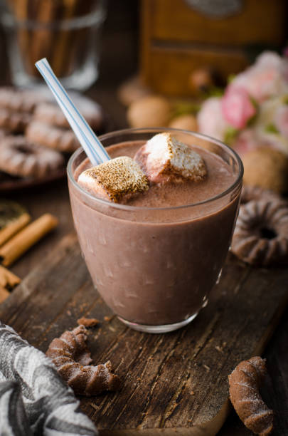 istock Homemade Dark Hot Chocolate with Marshmallows 1074440328