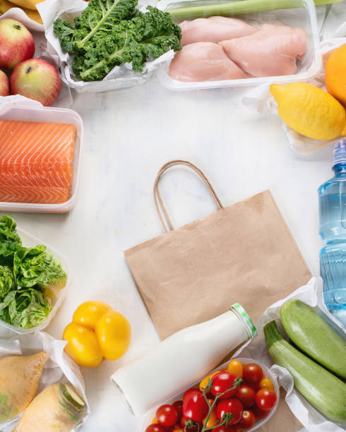 istock Grocery. Different health food 1074470452