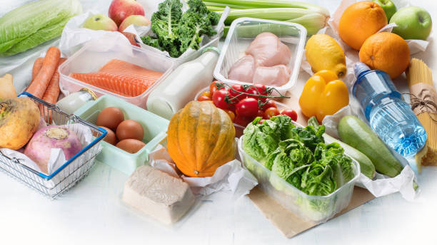 istock Grocery. Different health food 1074471568