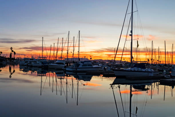 istock Sunrise at Ventura Harbor marina 1074481952