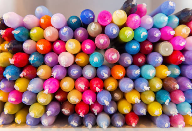Candles in different colors