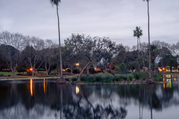 istock Landscape of a park in winter in Perth 1074496078