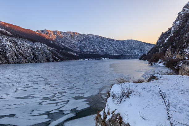 istock Danube Gorges in winter, Romania 1074500124