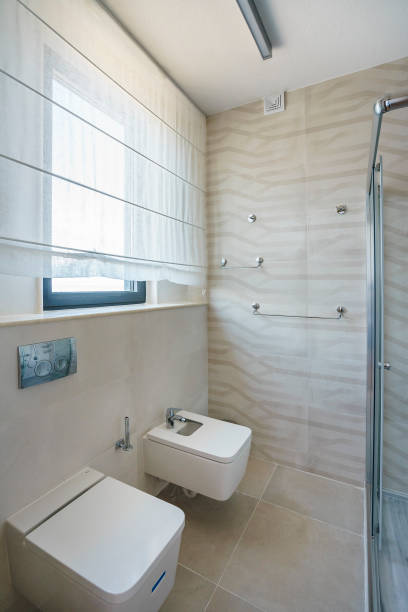 istock Interior of a spacious bathroom in a luxury villa 1074506484