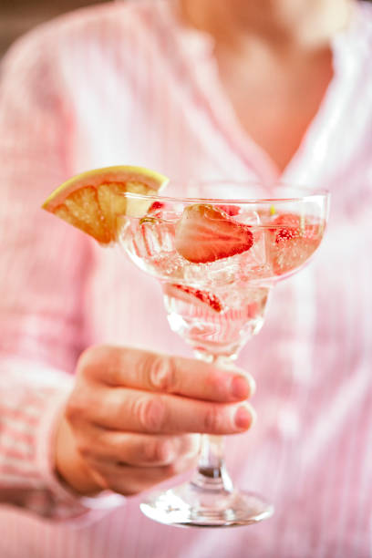 istock Strawberry Blood Orange Spritzers Cocktail 1074506604