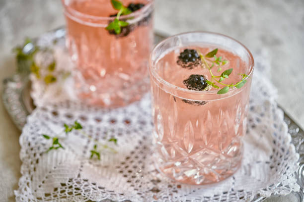 istock Blackberry Thyme Champagne Cocktail 1074506610