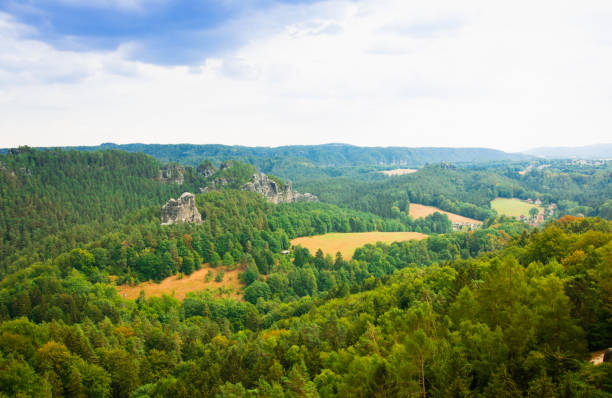 istock View from old Bastei bridge down on river Elbe in Saxony,Germany 1074512326
