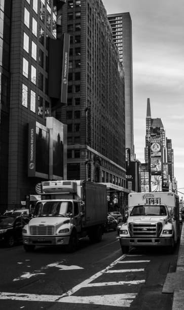 istock Timesquare road trucj 1074512968