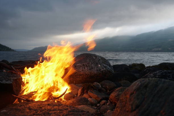 istock Fire at the fjord 1074515074