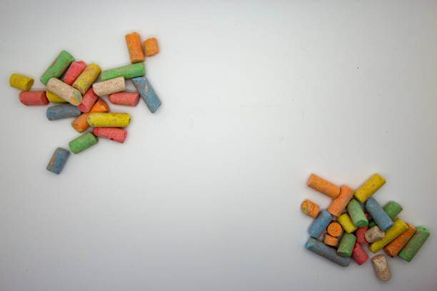 istock A group of colored crayons on a light background 1074520900