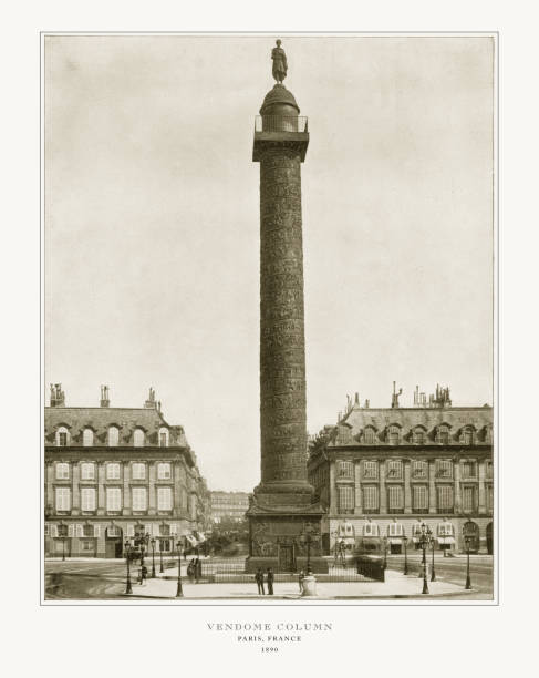 istock Vendome Column, Antique Paris Photograph, 1893 1074547236