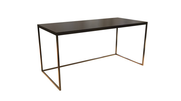 istock 3D illustration of modern office table 1074547520