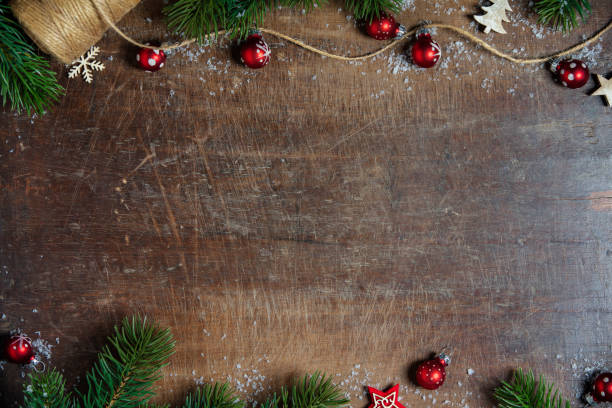 istock Christmas theme background in vintage tone, space for text 1074569278