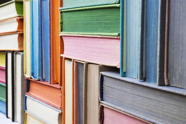 istock Many old books stacked in texture 1074590726