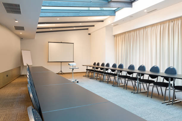 istock Interior of a conference room in a modern hotel 1074619046