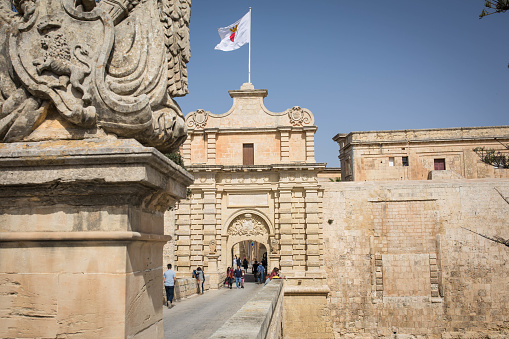 The exterior of Malta's old capital city.