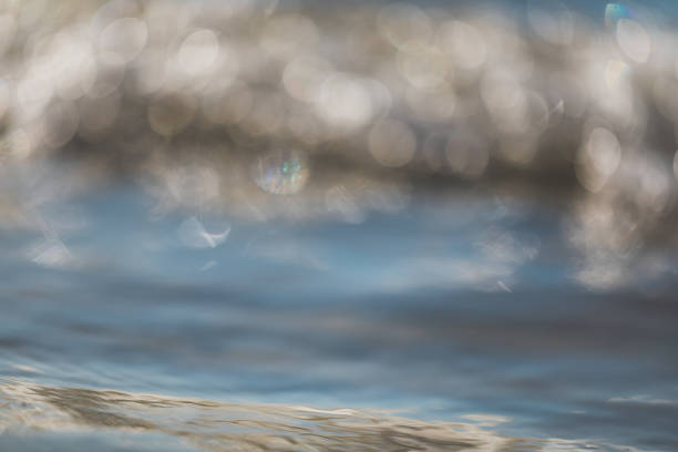 Glittering sun in the surface of the water