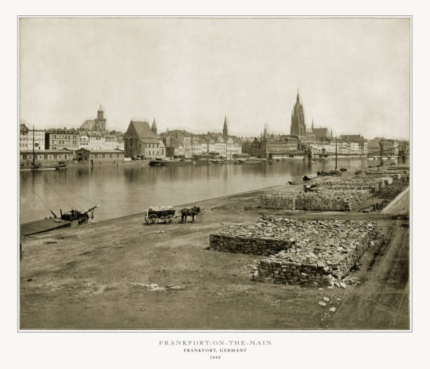 istock Frankfurt, Germany, Antique German Photograph, 1893 1074629426