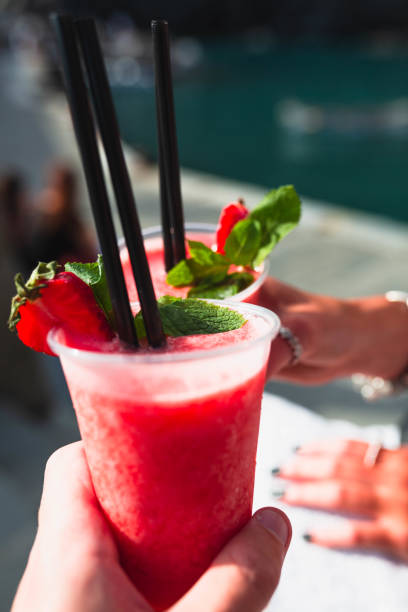istock Alcoholic drinks by the sea 1074630188