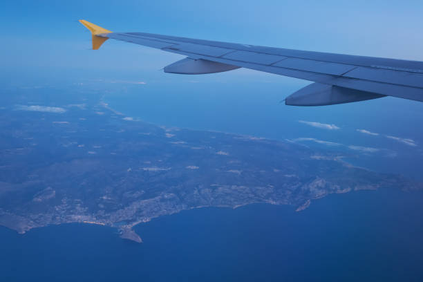 istock Costa Blanca view from plane porthole 1074634106