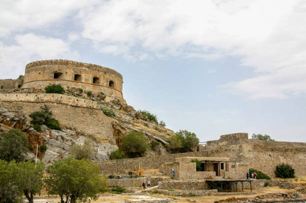 istock Fort on the abandoned Island, Spinalonga, Crete, Greece 1074635228