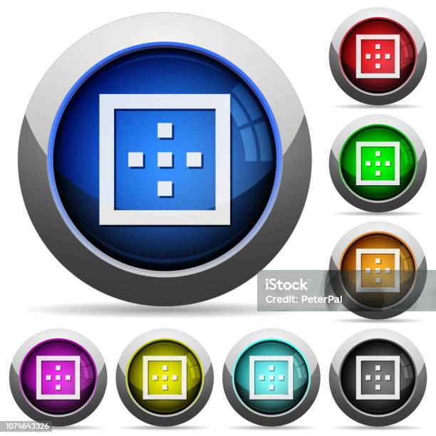 Win32 Button Border Rounded Outer Borders Round Glossy Buttons Stock Illustration - Download Image ...