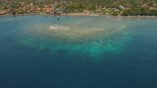 istock Seascape with tropical beach 1074644020