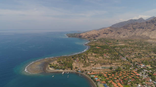 istock tropical landscape with, mountains, beach 1074646022