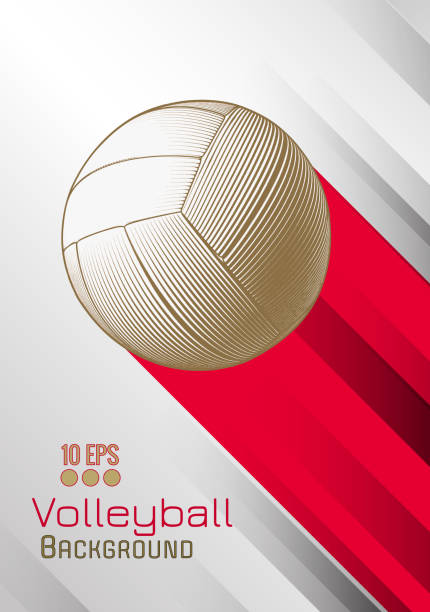 volleyball illustration vorlage layout bg - beach ball ball beach white stock-grafiken, -clipart, -cartoons und -symbole