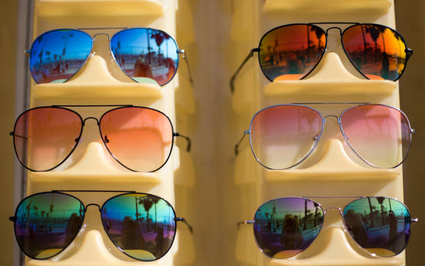 istock Venice Beach, CA: Retail Display of Colorful Sunglasses 1074671234