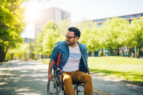 istock Student in a wheelchair 1074703234