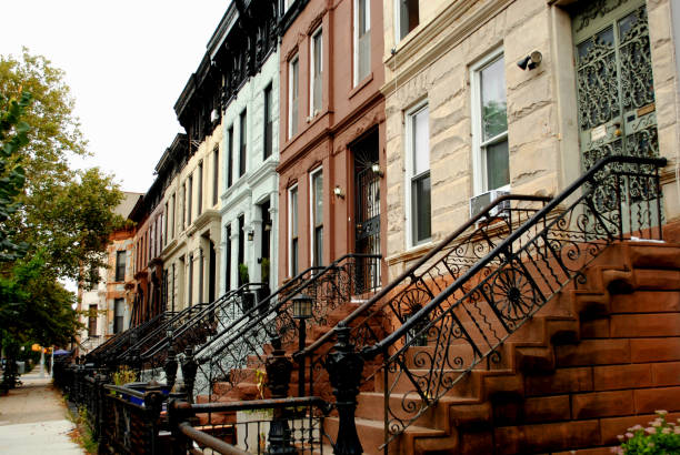istock Row of Brooklyn Brownstones 1074724324