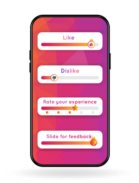 istock Slider emoji in social media on mobile display 1074729202