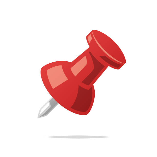 260+ Cartoon Of Red Push Pin Stock Illustrations, Royalty-Free Vector ...