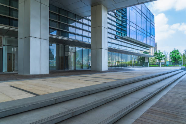istock Office building entrance 1074736308